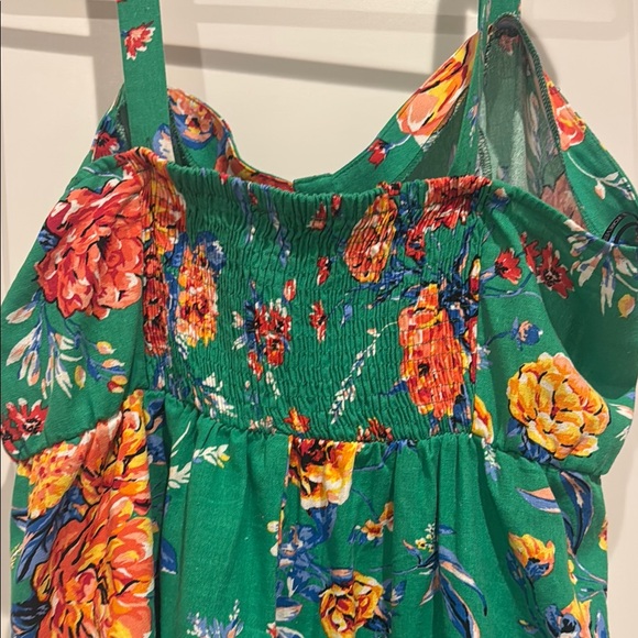 Forever 21 Green Sundress Sleeveless Scoop Neck Mini - Picture 4 of 5